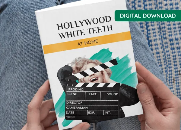 Bonus guide Hollywood White Teeth at Home, included with ProDentim 6-bottle orders
